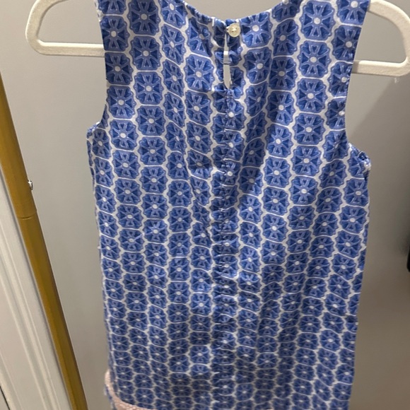 Blue and Pink Sleeveless Dress - Picture 4 of 4